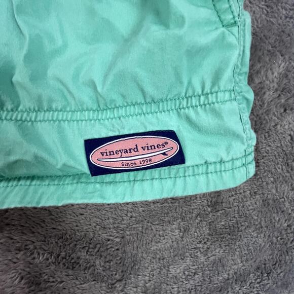 Vineyard Vines Anorak Pullover Mens Medium Navy Teal Hooded Half Zip Colorblock - Picture 2 of 12